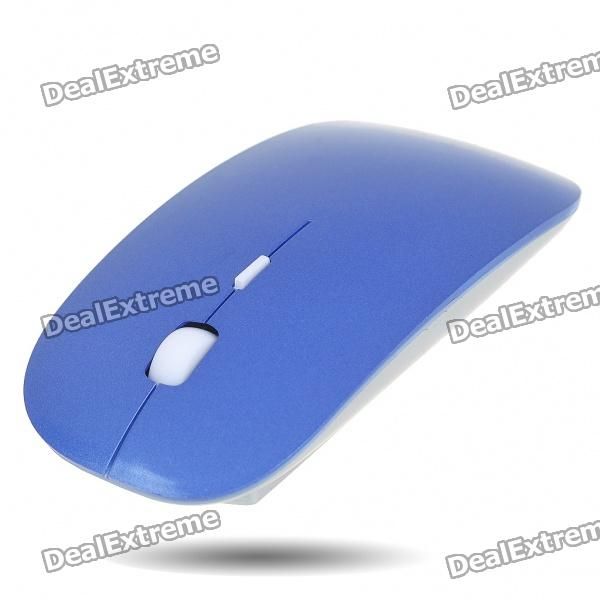 Mouse optico sem fio Azul e Prata