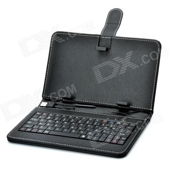 Teclado de couro para Tablet 7"